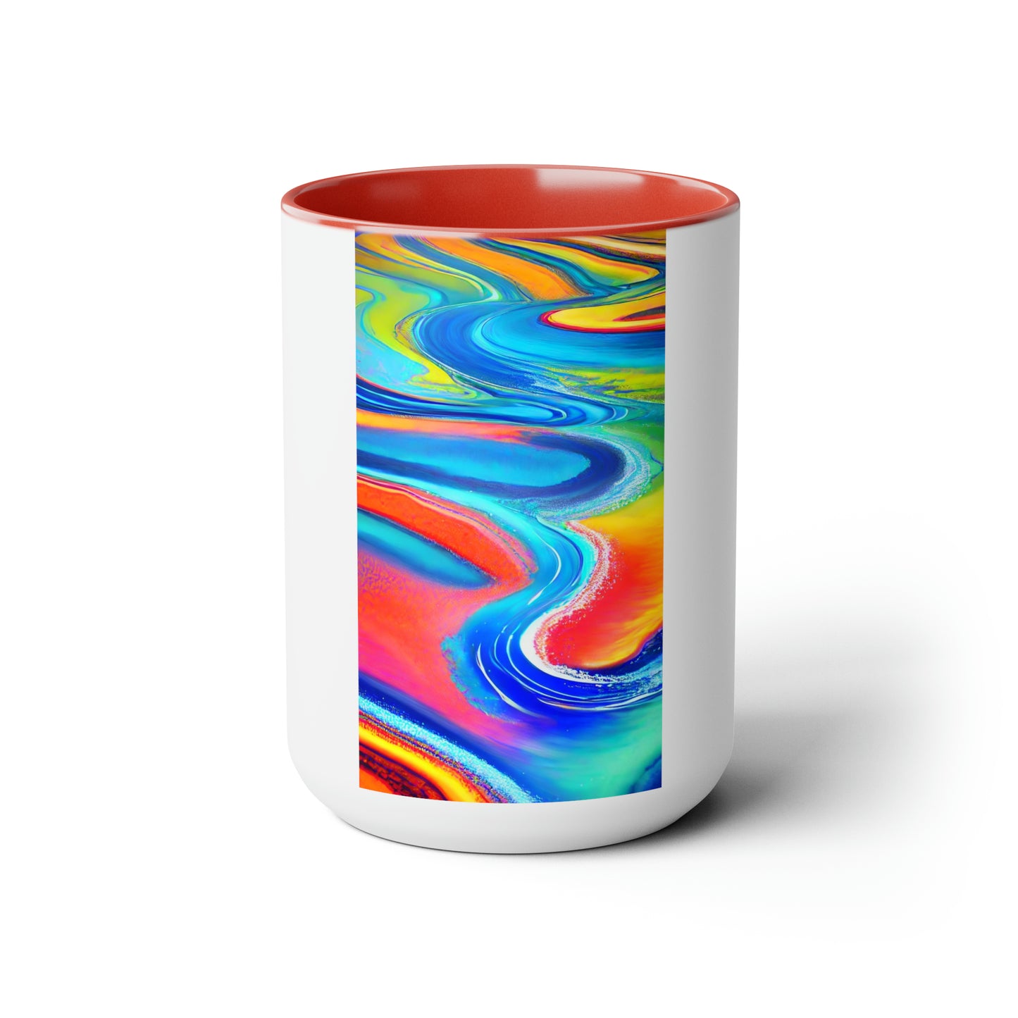 Two-Tone Coffee Mugs, 15oz