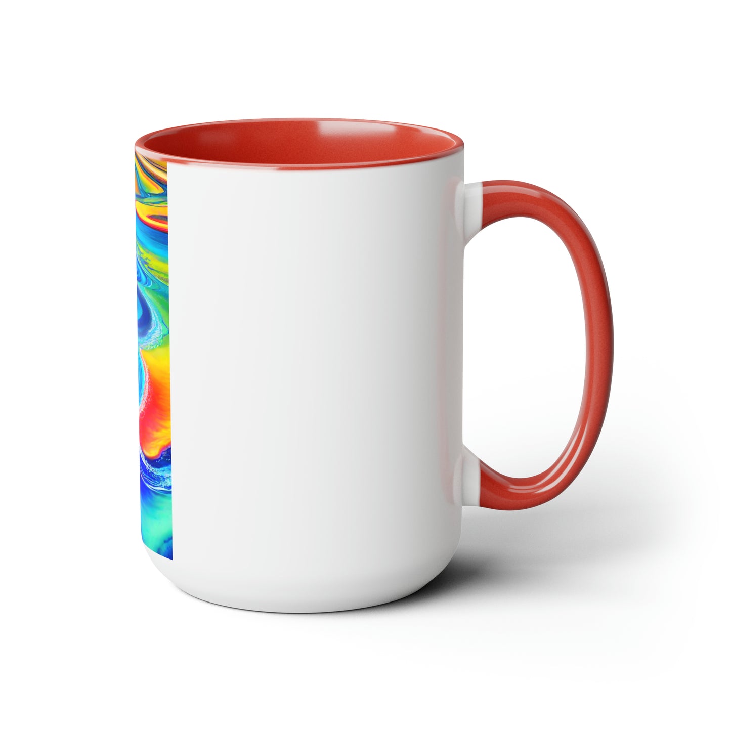 Two-Tone Coffee Mugs, 15oz