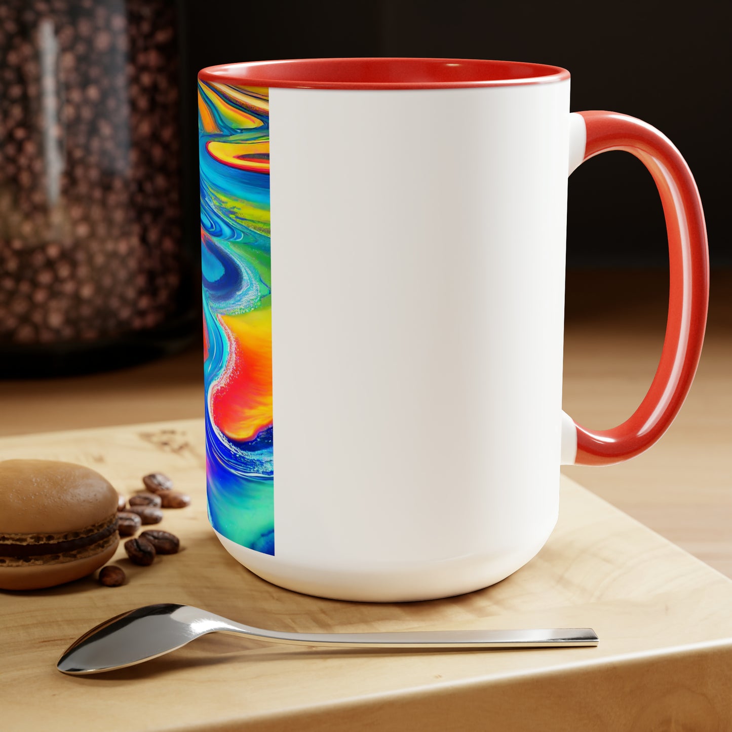 Two-Tone Coffee Mugs, 15oz